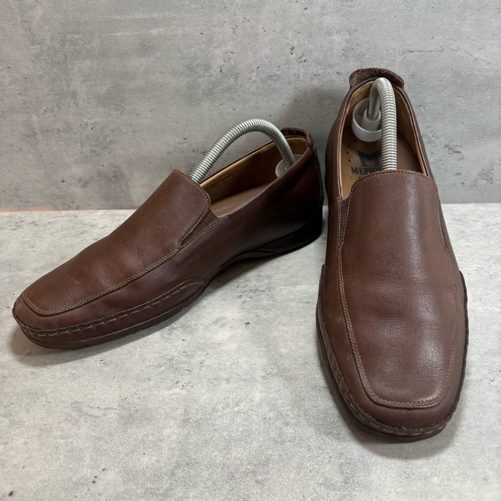 Mephisto Edlef Cool Air Casual‎ Loafers Shoes Brown Leather Shoes Mens Size 8.5
